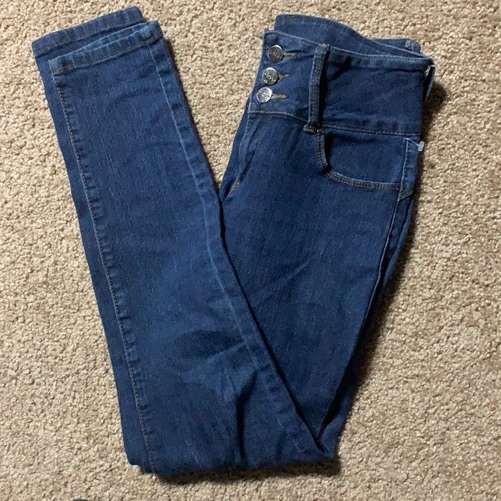 D. Rock stretch button fly jeans, Size 7, very good condition